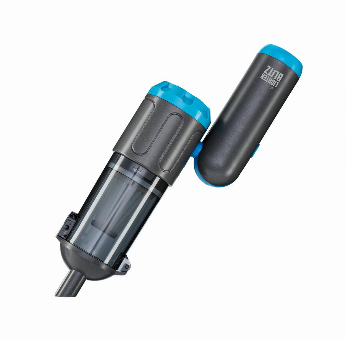 AKKU-HANDSTAUBSAUGER  - Blau/Grau, Basics, Kunststoff (21,5/6,5/20,8cm) - Lichterblitz