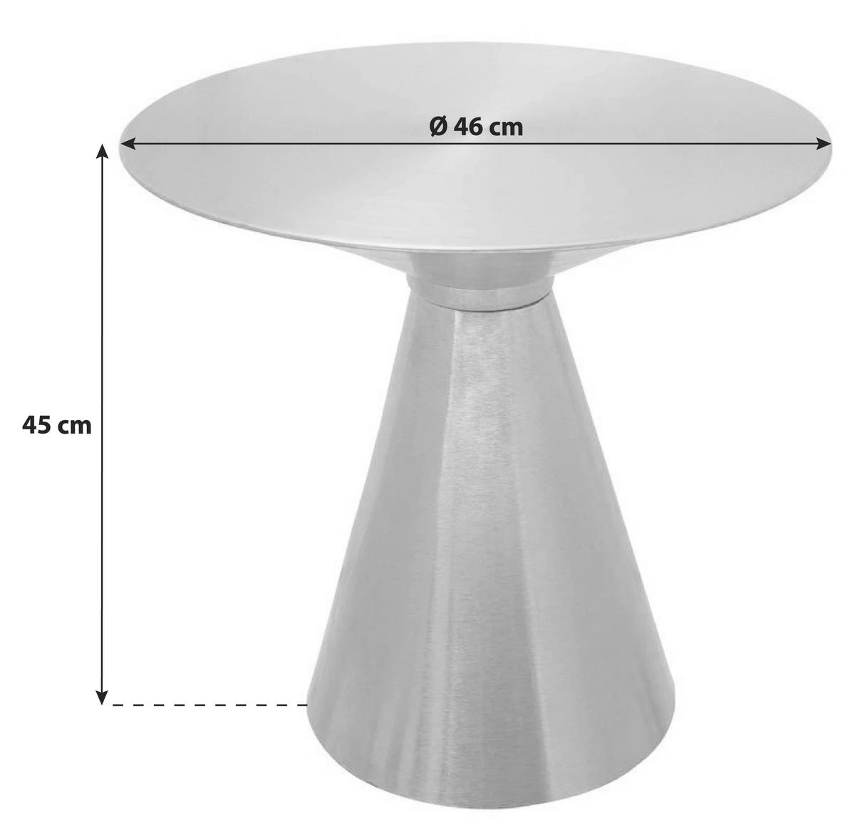 BEISTELLTISCH in Metall 46/46/45 cm  - Goldfarben, Trend, Metall (46/46/45cm) - Kayoom