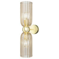 WANDLEUCHTE 18/43,5/10 cm   - Goldfarben, Glas/Metall (18/43,5/10cm) - MAYTONI