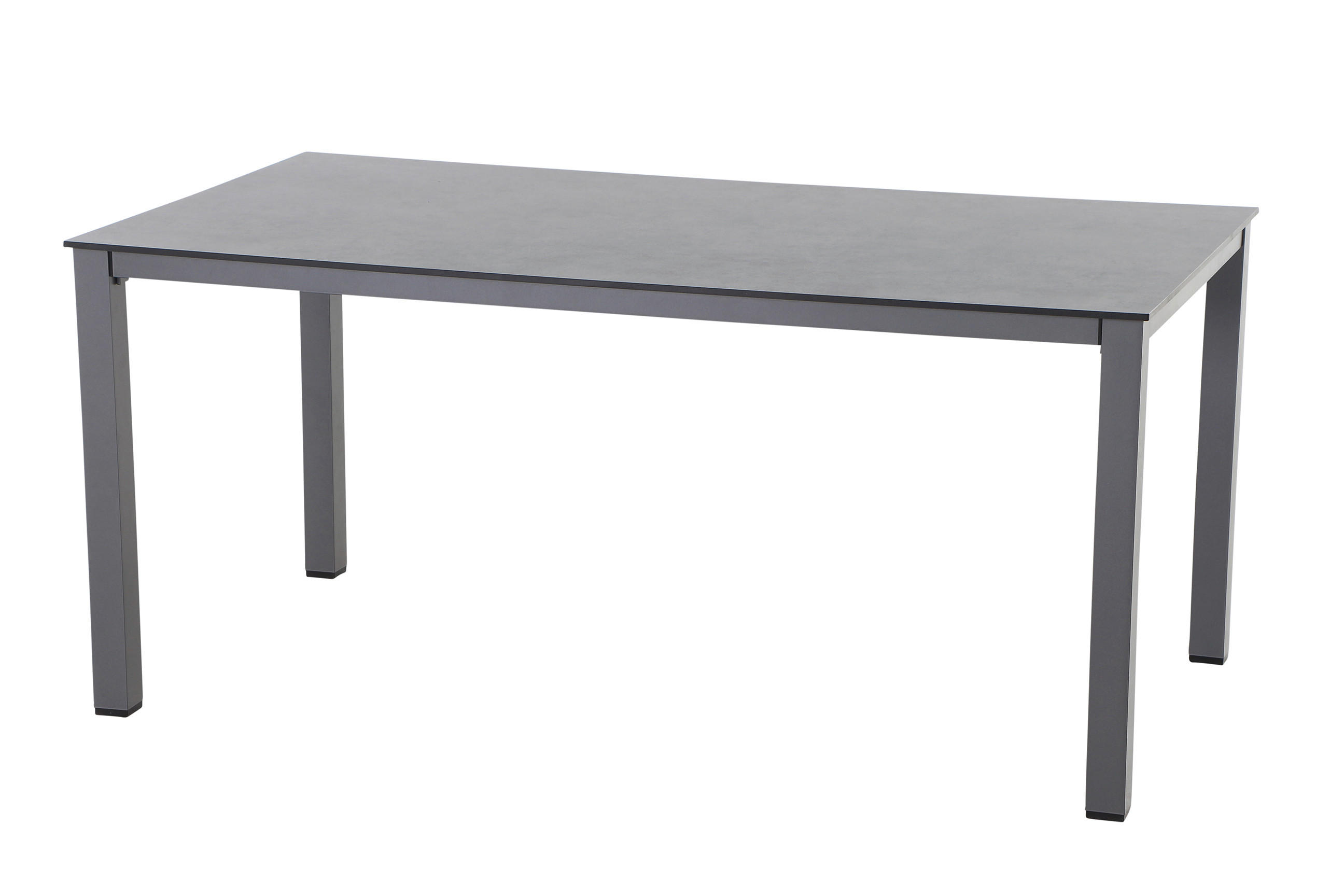 GARTENTISCH Metall, Kunststoff, Holzwerkstoff Anthrazit rechteckig - Anthrazit, KONVENTIONELL, Holzwerkstoff/Kunststoff (160/90/72cm) - Siena Garden