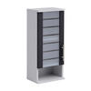 HÄNGESCHRANK 30,3/70,8/20,5 cm  - Edelstahlfarben/Anthrazit, MODERN, Glas/Holzwerkstoff (30,3/70,8/20,5cm) - MID.YOU