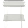 BEISTELLTISCH 45/45/44,3 cm Creme quadratisch  - Creme, Basics, Metall (45/45/44,3cm) - Xora