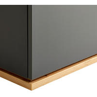 KOMODA - NISKA   184/54/42 cm   boje grafita, hrast Artisan   - boje grafita/hrast Artisan, Design, drvni materijal/plastika (184/54/42cm) - Xora