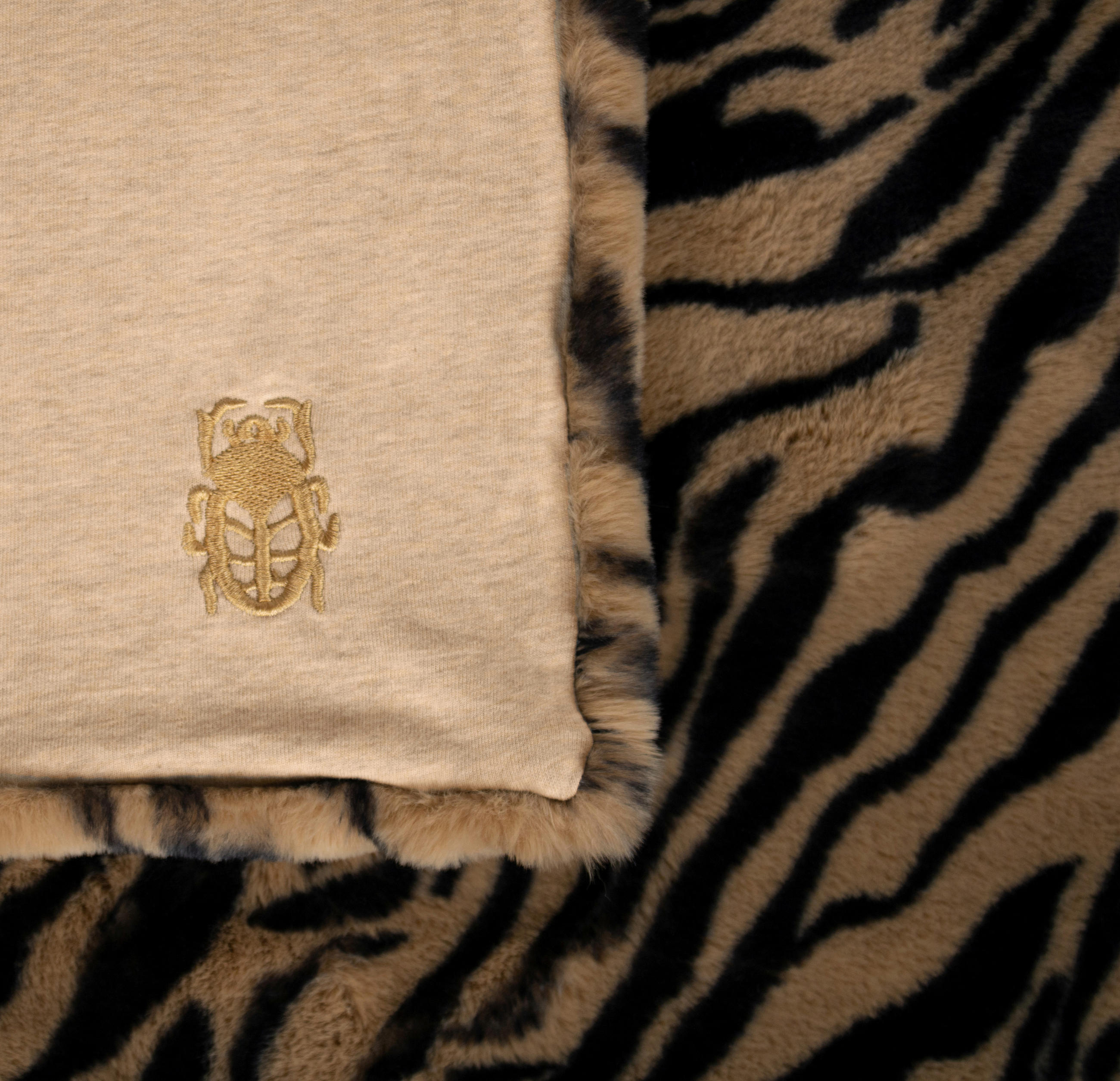 DECKE Reborn Tiger 140/190 cm  - Hellbraun, Basics, Textil (140/190cm) - Zoeppritz