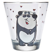 KINDERGLAS 215 ml  - Transparent/Schwarz, Trend, Glas (215ml) - Leonardo