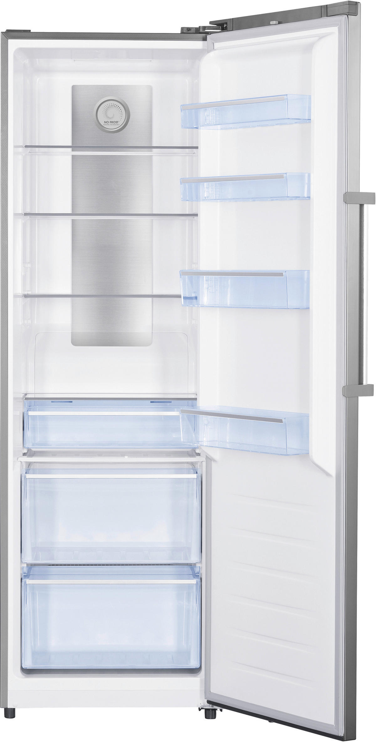 KÜHLSCHRANK 60/185/66 cm KT 3750  - Edelstahlfarben, Metall (60/185/66cm) - Nabo