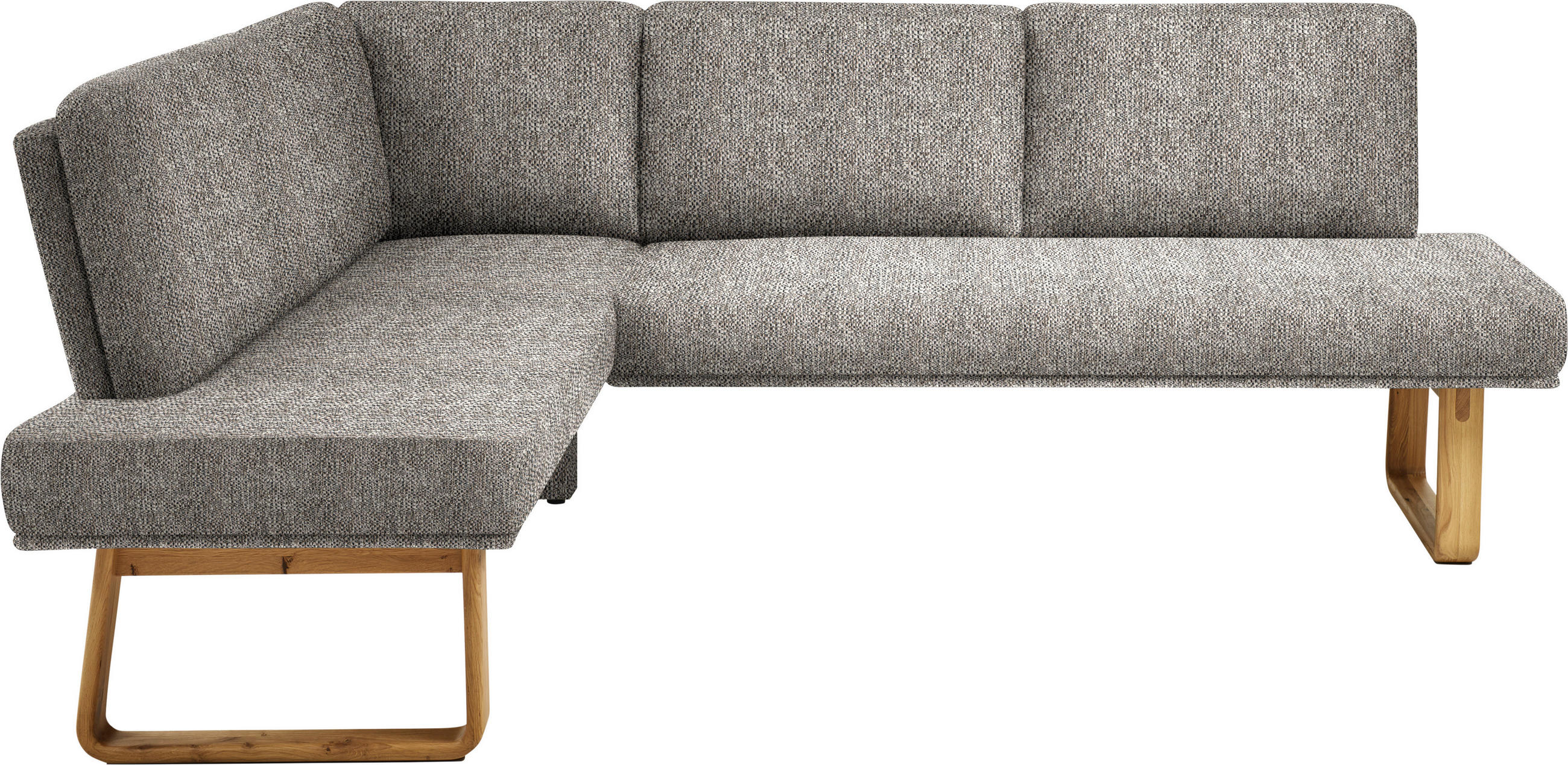 ECKBANK 174/280 cm  in Eichefarben, Beige  - Eichefarben/Beige, Design, Holz/Textil (174/280cm) - Dieter Knoll