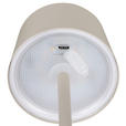 AKKU-TISCHLEUCHTE 9/22 cm  - Beige, Basics, Metall (9/22cm) - Novel