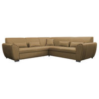 ECKSOFA  in Flachgewebe Gelb  266/266 cm  - Gelb/Silberfarben, Design, Kunststoff/Textil (266/266cm) - Livetastic