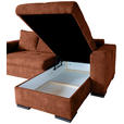 ECKSOFA in Webstoff Terracotta  - Terracotta/Braun, KONVENTIONELL, Holz/Textil (170/235cm) - Carryhome