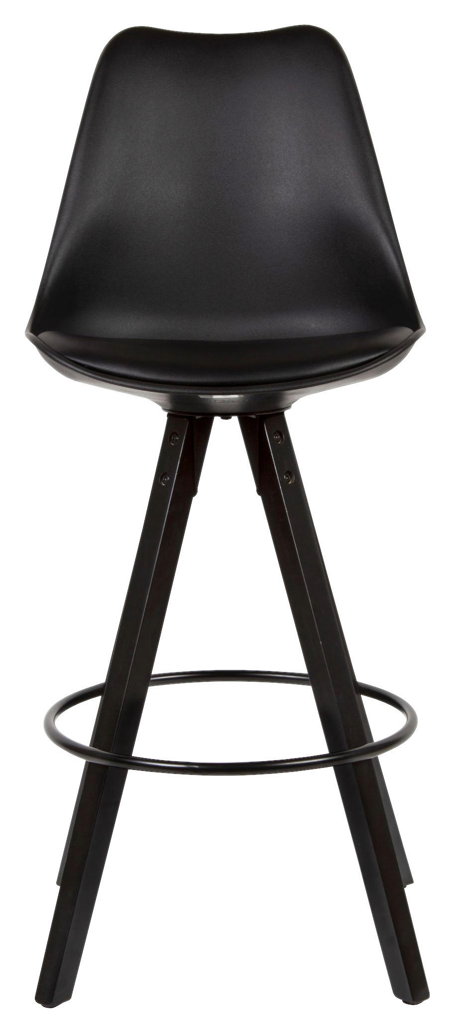 BARHOCKER-SET in Schwarz  - Schwarz, Modern, Holz/Kunststoff (44/113/39cm) - MID.YOU