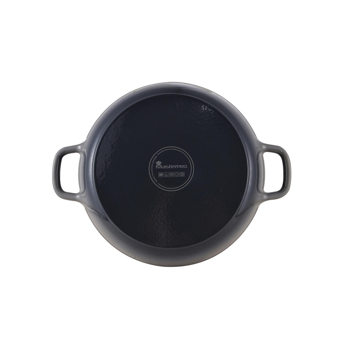 HRNEC NA DUŠENÍ, litina, 30 cm  - šedá/průhledné, Basics, kov/sklo (30cm)