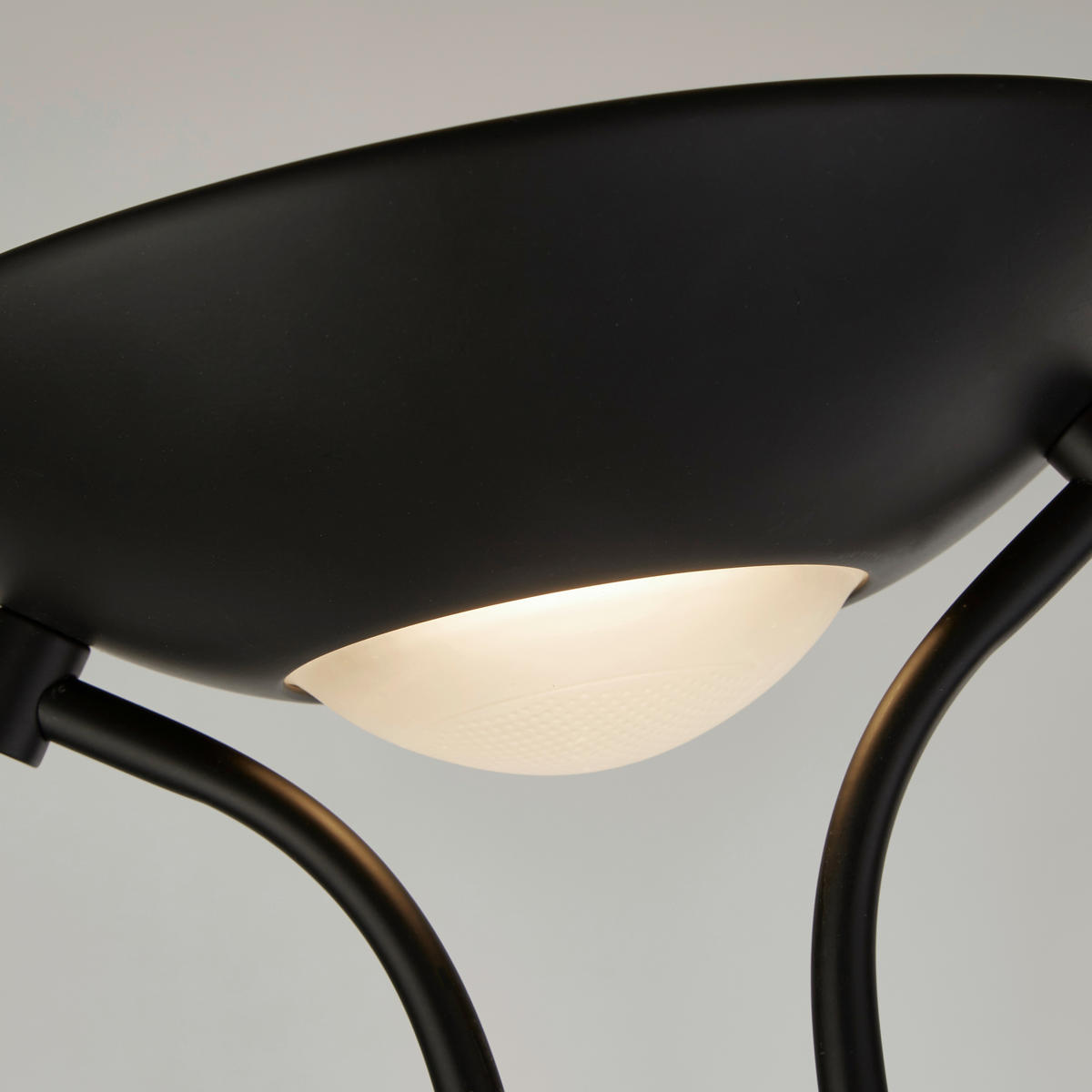 LED-STEHLEUCHTE  25.4/180/25.4 cm   - Schwarz, Basics, Glas/Kunststoff (25.4/180/25.4cm)