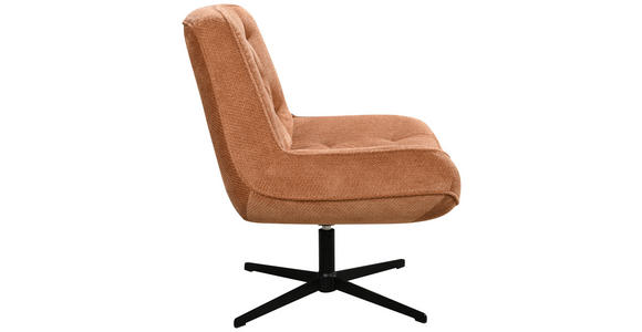 SESSEL in Struktur Rosa  - Schwarz/Rosa, Design, Holz/Textil (71/83/79cm) - Carryhome