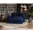 XXL-SESSEL Cord Dunkelblau    - Schwarz/Dunkelblau, MODERN, Kunststoff/Textil (160/87/190cm) - Carryhome