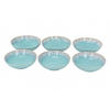 SUPPENTELLERSET Türkis 6-teilig Feinsteinzeug TAORMINA  - Türkis, Basics, Keramik (21.5cm) - Costa Nova