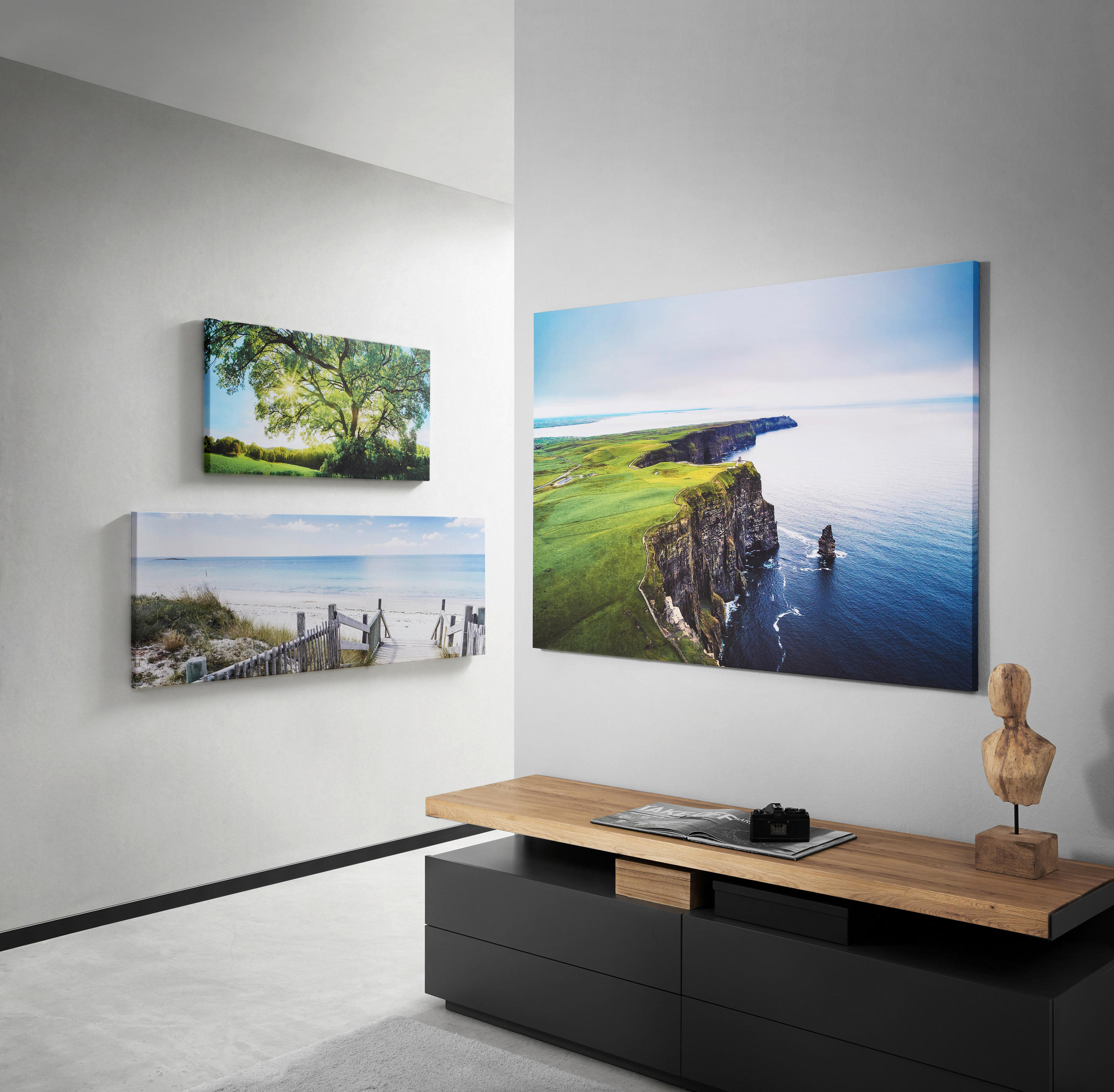 LEINWANDBILD Landschaft & Natur  - Multicolor, Natur, Holz/Papier (115/55/3cm) - Euroart