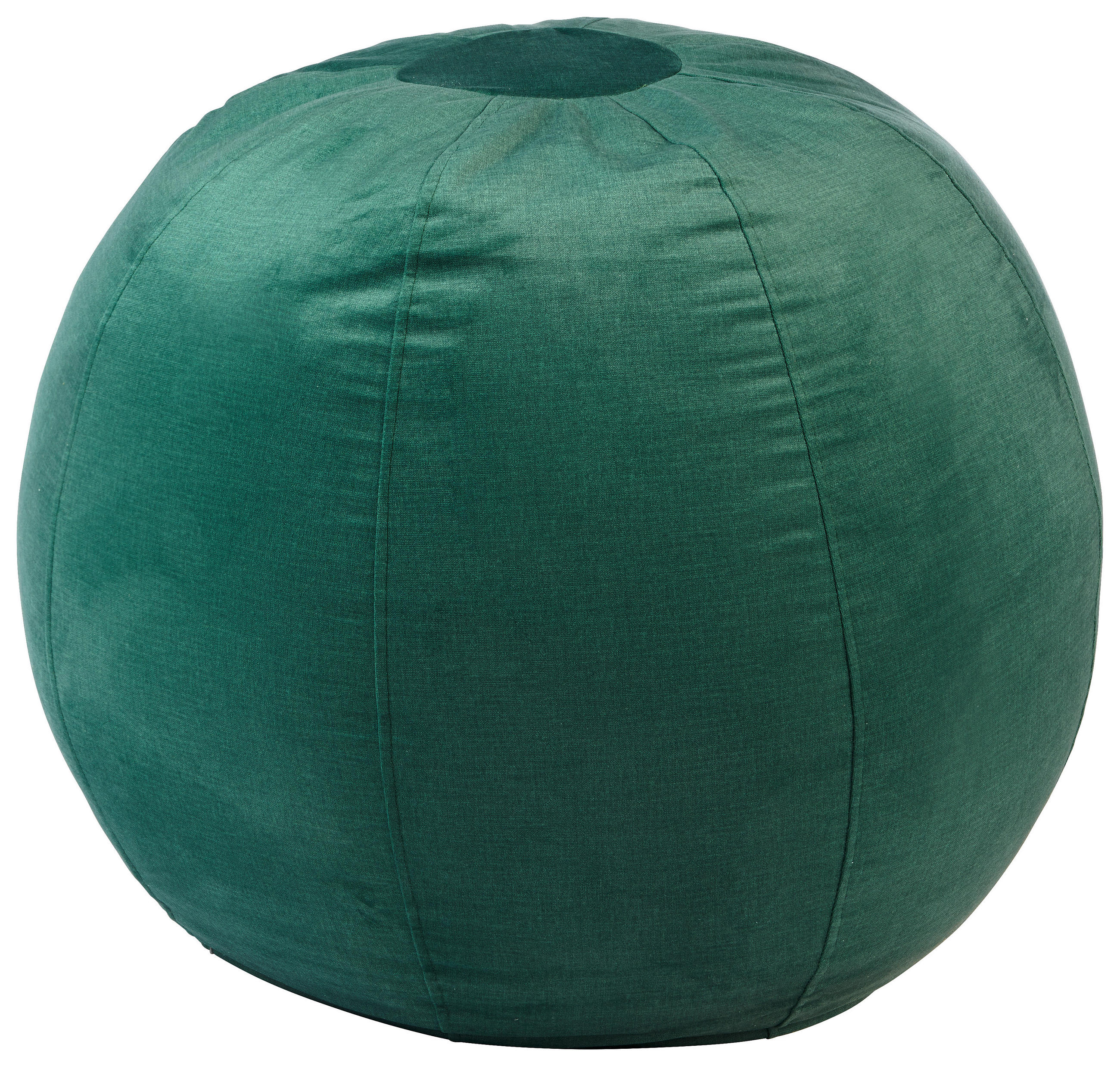 POUF, GRÜN Samt Uni  - Grün, Basics, Textil (65/65/65cm) - Novel
