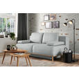 BOXSPRINGSOFA Carla  mit Stoffauswahl, Rücken echt Grau  - Grau, Design, Holz/Textil (203/97/107cm) - Dieter Knoll