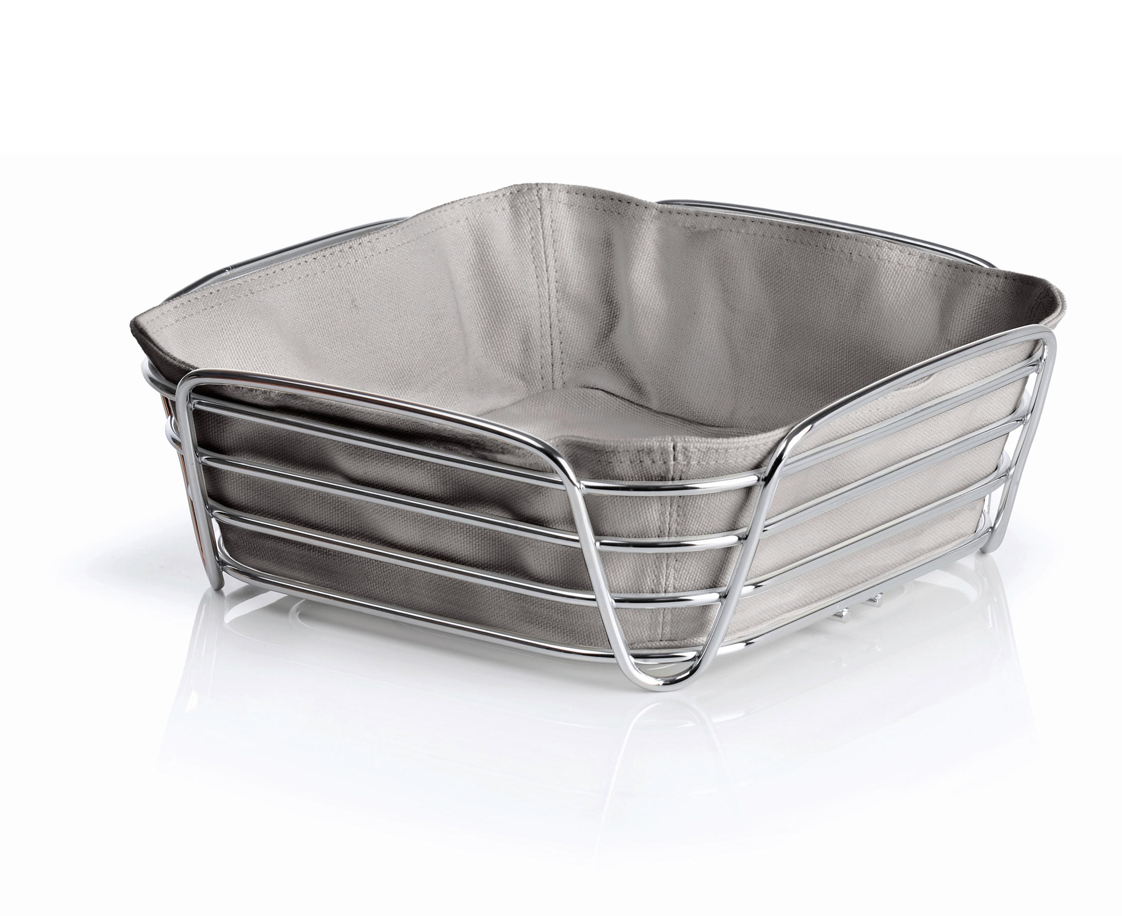 Blomus Brotkorb Silber 25.7x9.3x25.7 cm