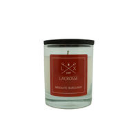 SVEČA V KOZARCU S POKROVČKOM - Basics, steklo (8.9/8.9/12.2cm) - Lacrosse