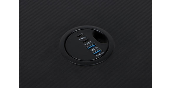 GAMINGTISCH Schwarz  - Schwarz, Design, Holzwerkstoff/Metall (140/60/75cm) - Carryhome