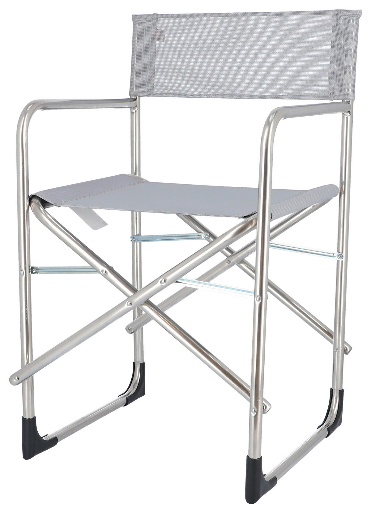 REGIESTUHL Aluminium Grau, Alufarben  - Alufarben/Grau, Design, Textil/Metall (51/83/44cm) - FIAM