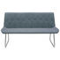 SITZBANK Lederlook Edelstahlfarben, Grau - Edelstahlfarben/Grau, Design, Textil/Metall (155/88/65cm) - Novel SITZBANK Lederlook Edelstahlfarben, Grau - Edelstahlfarben/Grau, Design, Textil/Metall (155/88/65cm) - Novel