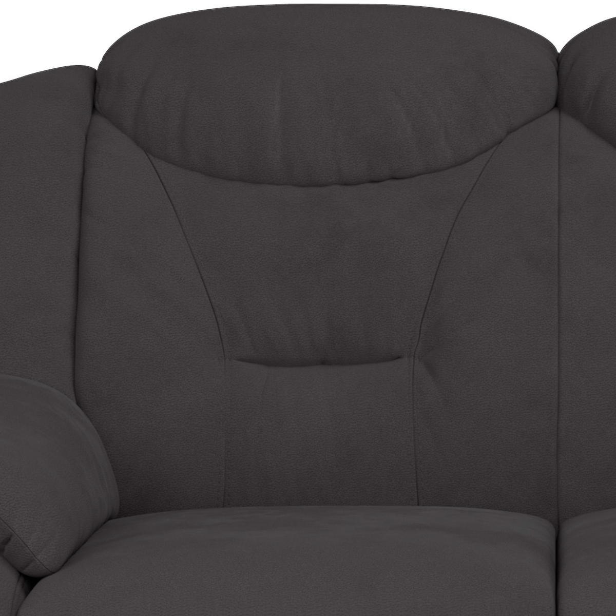 2-SITZER-SOFA Mikrofaser Anthrazit  - Anthrazit/Schwarz, Basics, Kunststoff/Textil (138/99/99cm) - MID.YOU