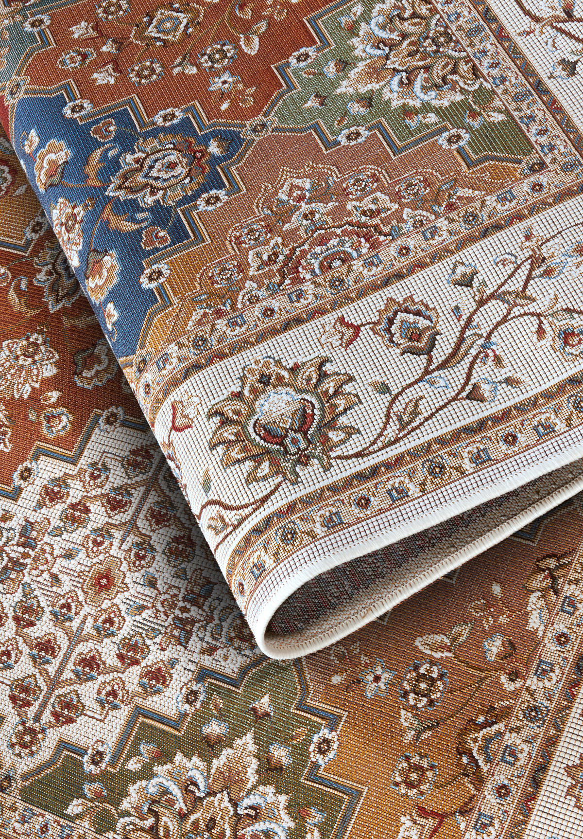 OUTDOORTEPPICH 120/180 cm Kollektion 1767 Creme, Multicolor  - Multicolor/Creme, Design, Kunststoff (120/180cm) - Villeroy & Boch