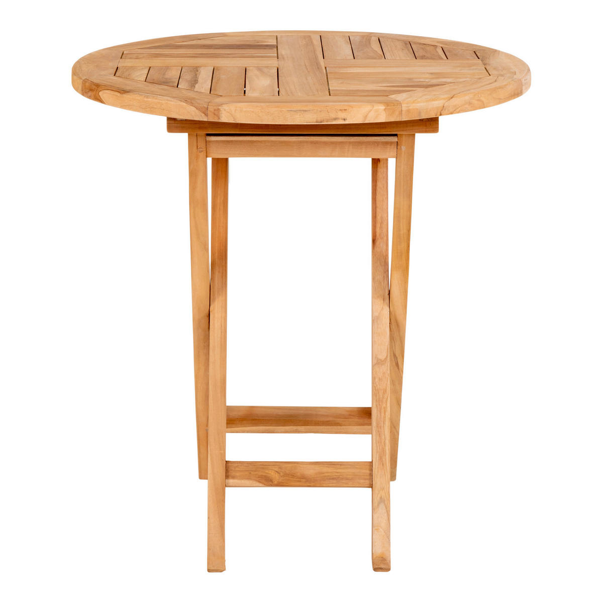 GARTENTISCH 70/70/75 cm Holz rund  - Braun, MODERN, Holz (70/70/75cm) - Gardenson