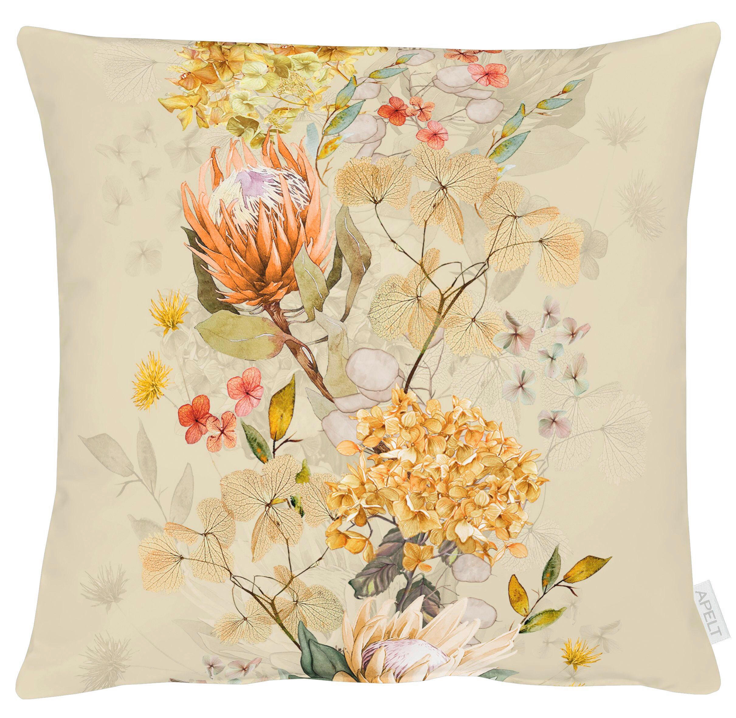 KISSENHÜLLE 49/49 cm  - Koralle/Beige, Natur, Textil (49/49cm) - Apelt