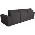 ECKSCHLAFSOFA  mit Cord Schieferfarben  - Schieferfarben/Schwarz, KONVENTIONELL, Textil (248/146cm) - Xora