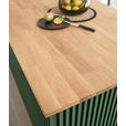 KÜCHENINSEL   in Grün  - Eichefarben/Grün, Basics, Holz/Holzwerkstoff (160/88/90cm) - Xora