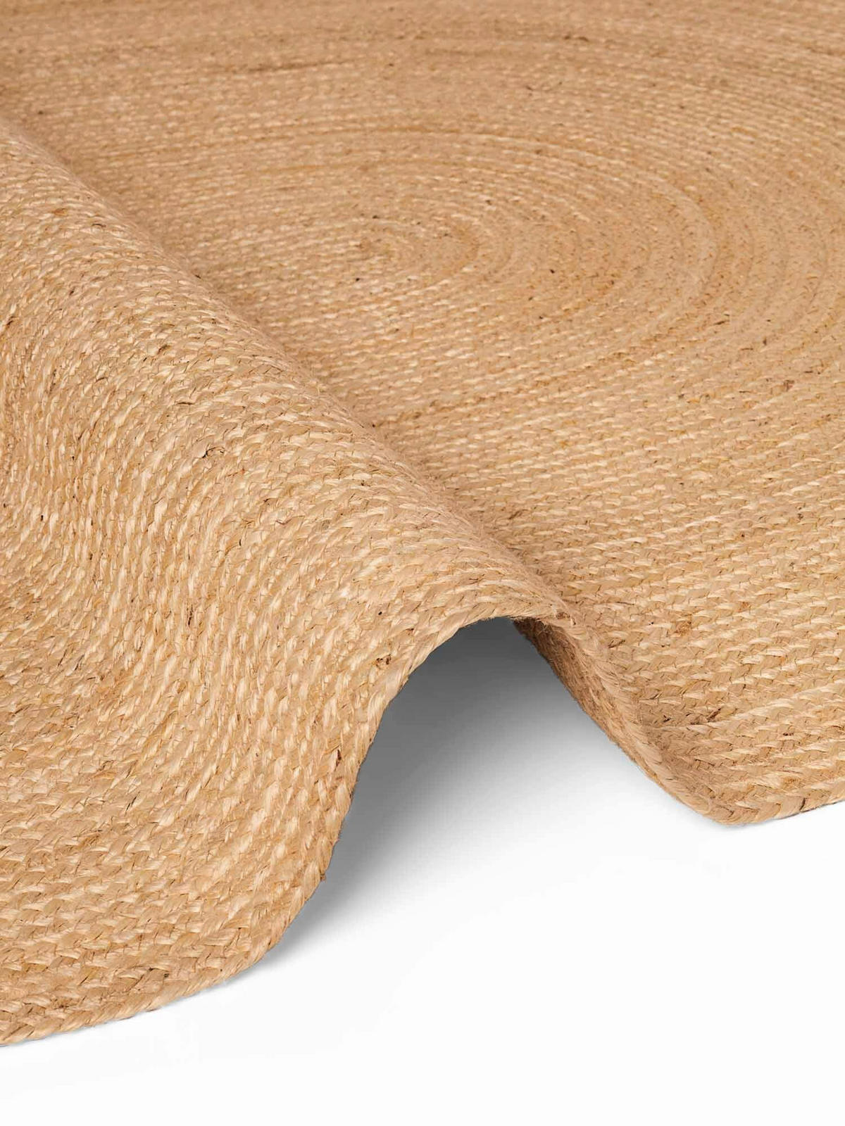 JUTETEPPICH 160/230 cm Jute Braided Honig, Hellbraun  - Hellbraun/Honig, Basics, Textil (160/230cm) - Hanse Home