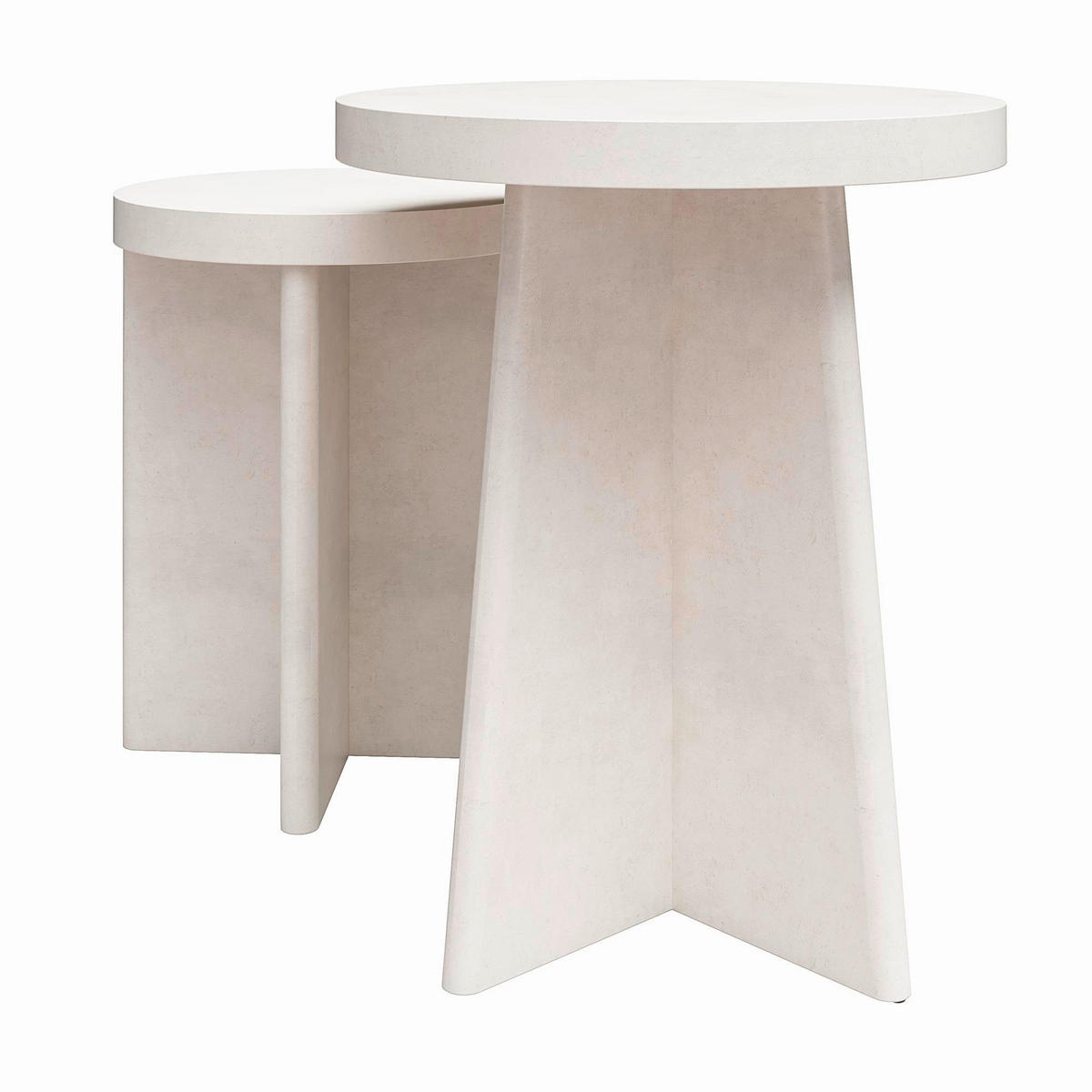 BEISTELLTISCH Beige rund  - Beige, Design, Papier/Holzwerkstoff (50/62cm) - MID.YOU
