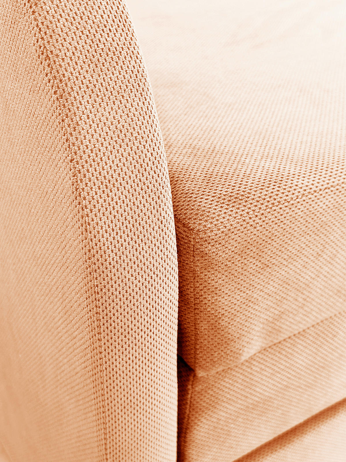 SCHLAFSOFA in Flachgewebe Aprikose  - Aprikose/Schwarz, Design, Kunststoff/Textil (203/77/86cm) - MID.YOU