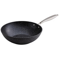 WOKPFANNE Keramikbeschichtung  - Edelstahlfarben/Schwarz, Basics, Metall (28/8cm) - Homeware Profession.