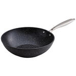 WOKPFANNE Keramikbeschichtung  - Edelstahlfarben/Schwarz, Basics, Metall (28/8cm) - Homeware Profession.
