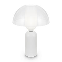 STOLNÁ LAMPA, 30/42,5 cm  - biela, Modern, kov/keramika (30/42,5cm) - MAYTONI