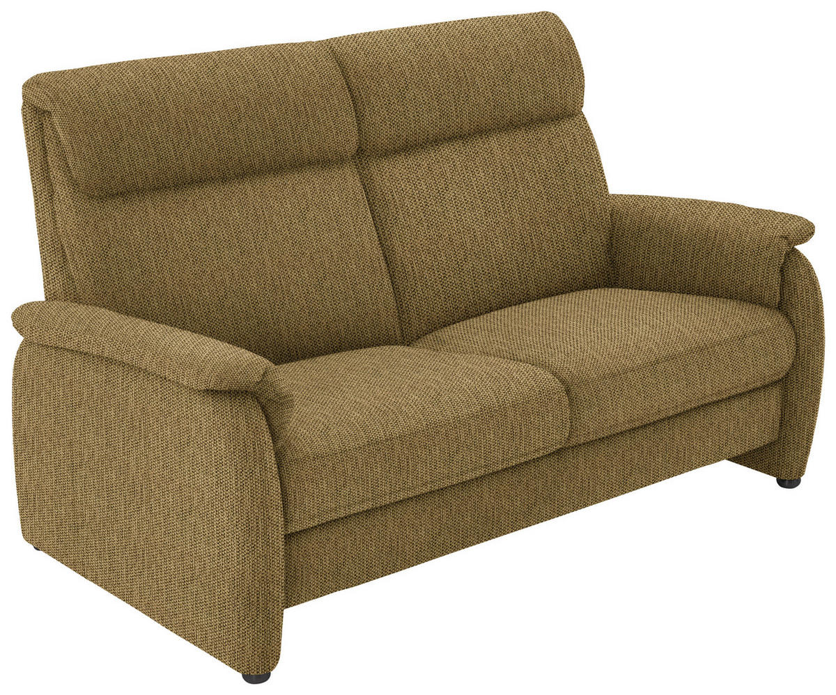 2,5-SITZER in Flachgewebe Messingfarben  - Messingfarben/Schwarz, Konventionell, Textil/Metall (178/107/97cm) - Pure Home Comfort
