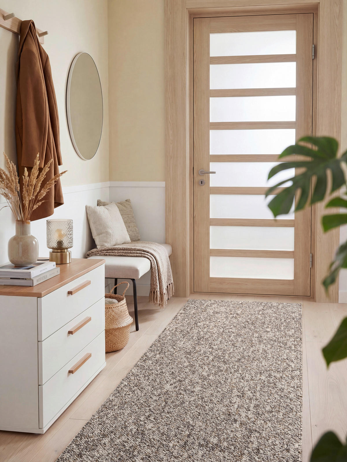 LÄUFER 80/240 cm Rocco  - Taupe/Multicolor, Basics, Kunststoff (80/240cm) - Elle Decoration