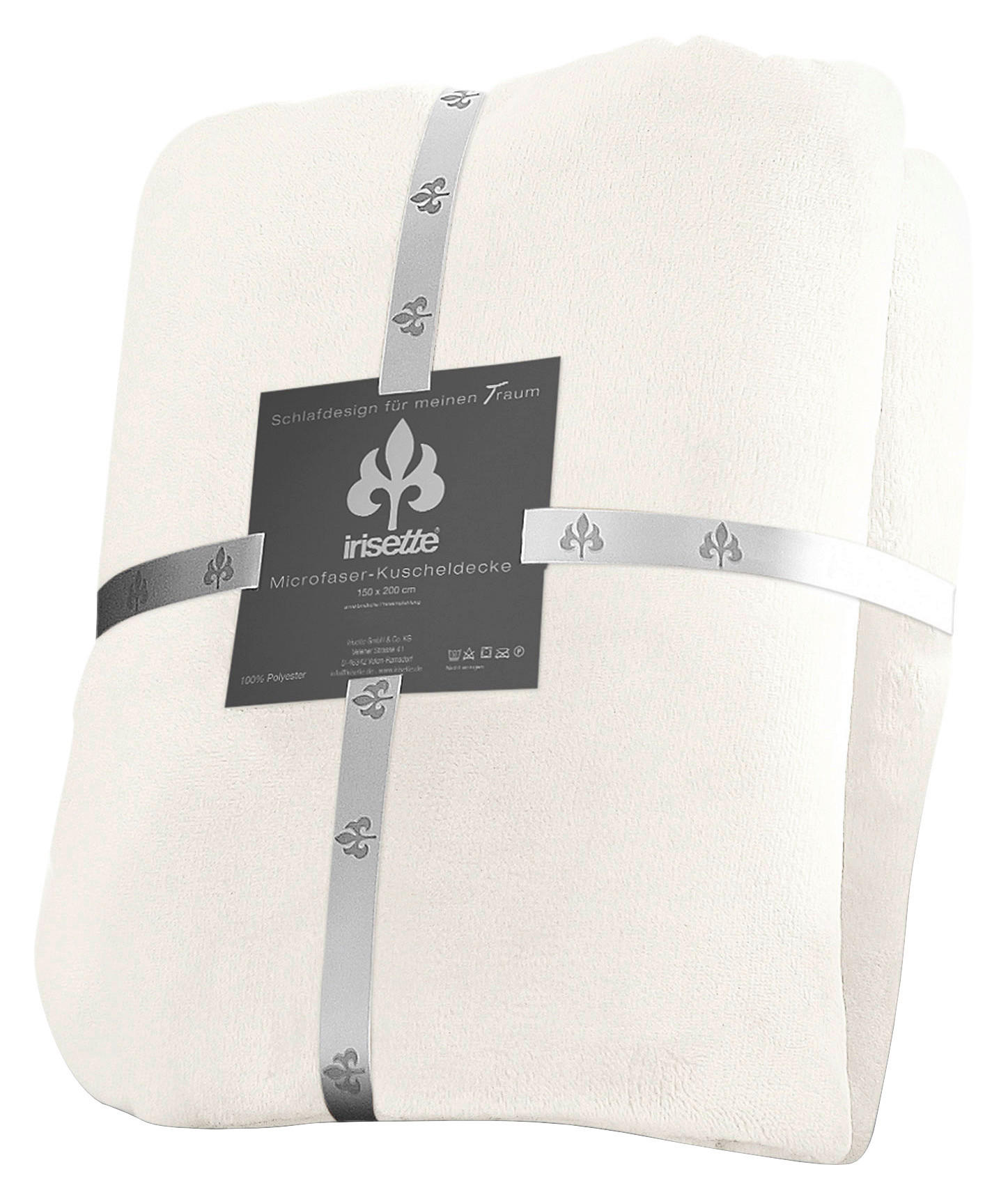 KUSCHELDECKE 150/200 cm  - Weiß, KONVENTIONELL, Textil (150/200cm) - Irisette