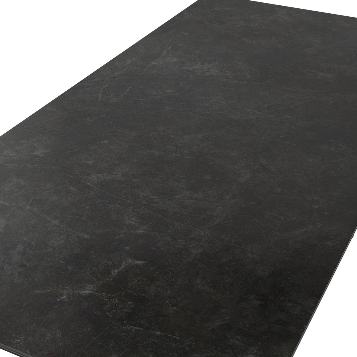 GARTENTISCH 180/90/75 cm Metall, Stein rechteckig  - Dunkelgrau/Anthrazit, MODERN, Stein/Metall (180/90/75cm) - Amatio