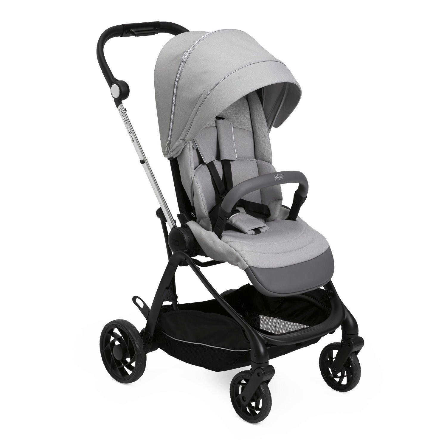 BUGGY One4ever Lounge  - Grau, Basics, Textil/Metall (51/99-109/78cm) - Chicco