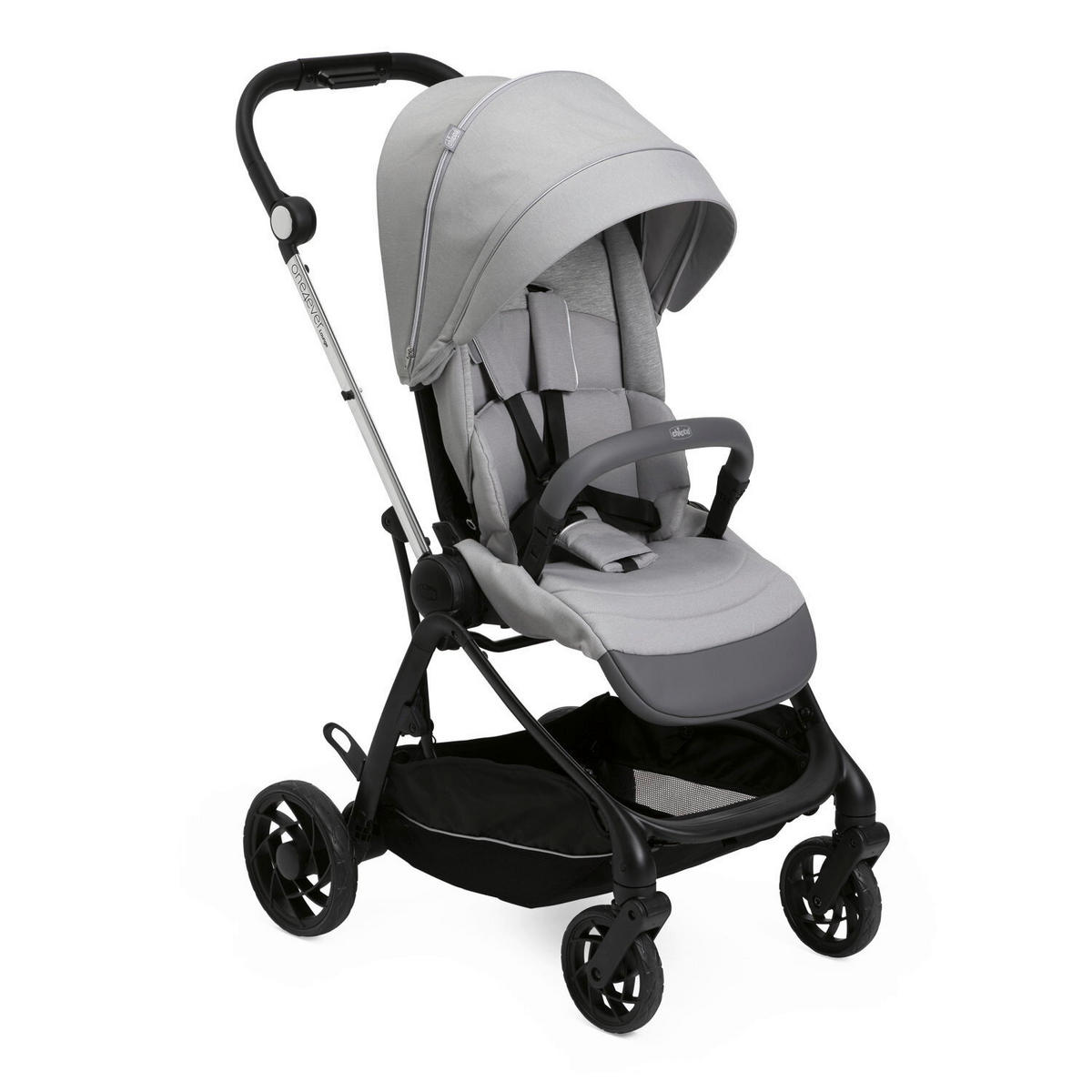 BUGGY One4ever Lounge  - Grau, Basics, Textil/Metall (51/99-109/78cm) - Chicco