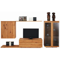 WOHNWAND  in Eichefarben  340/151,5/48,4 cm  - Eichefarben, Design, Glas/Holz (340/151,5/48,4cm) - TEAM 7