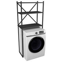 WASCHMASCHINENSCHRANK 66/160/34 cm  in Anthrazit  - Anthrazit, Modern, Holzwerkstoff/Metall (66/160/34cm) - MID.YOU