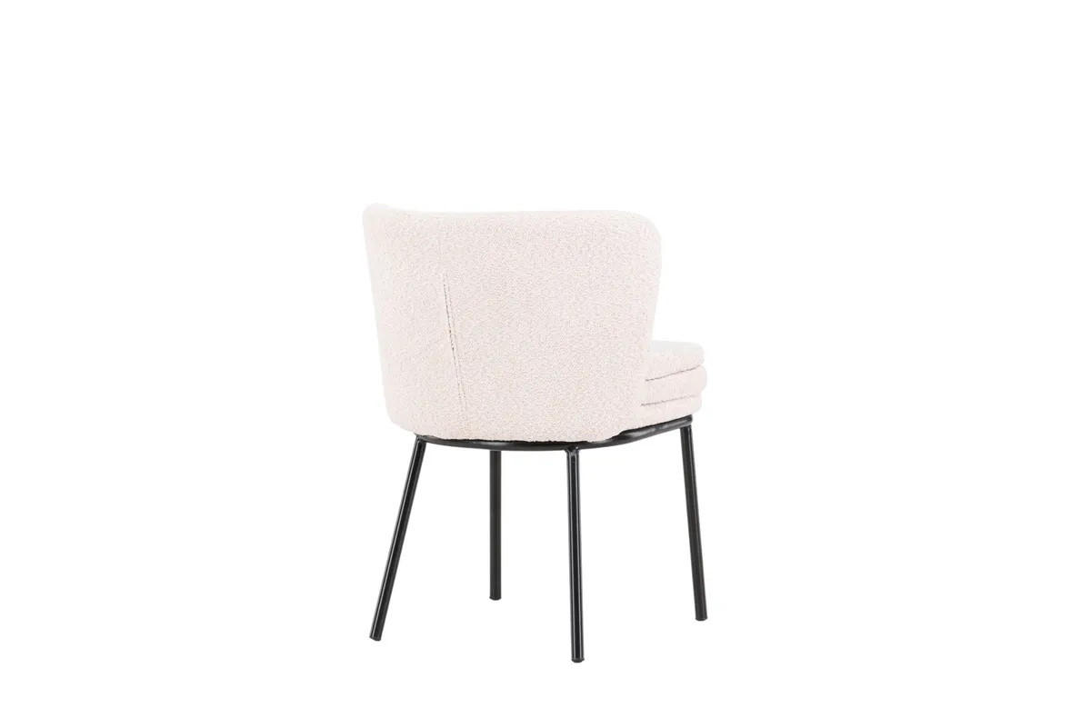 STOLSET 2 styck kan torkas av   svart, vit  - vit/svart, Modern, metall/textil (47/77/57cm) - Livetastic