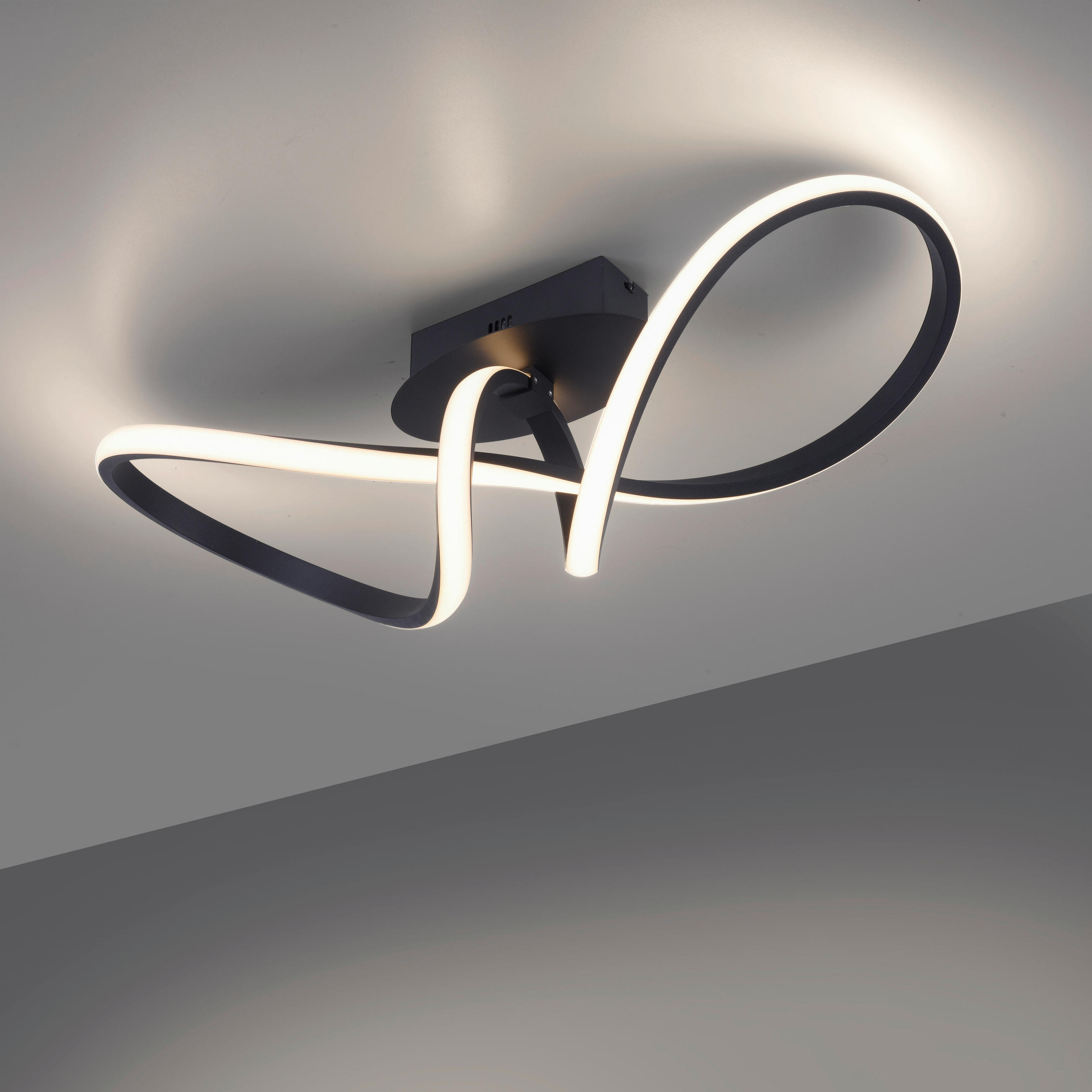 Just Light Deckenleuchte Maria Schwarz 24.5x27.0x61 cm